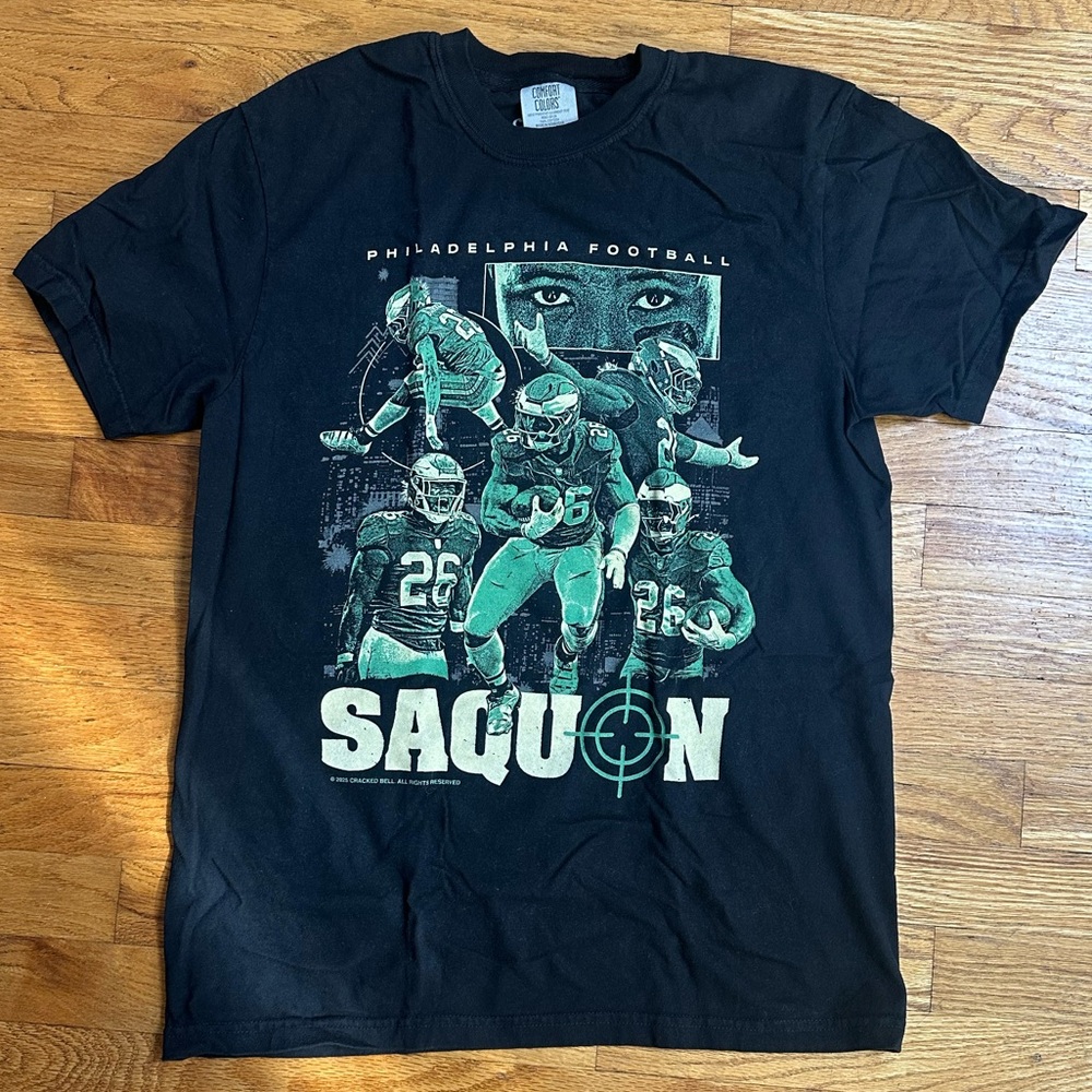Saquon Barkley Philadelphia Eagles Cracked Bell T Shirt